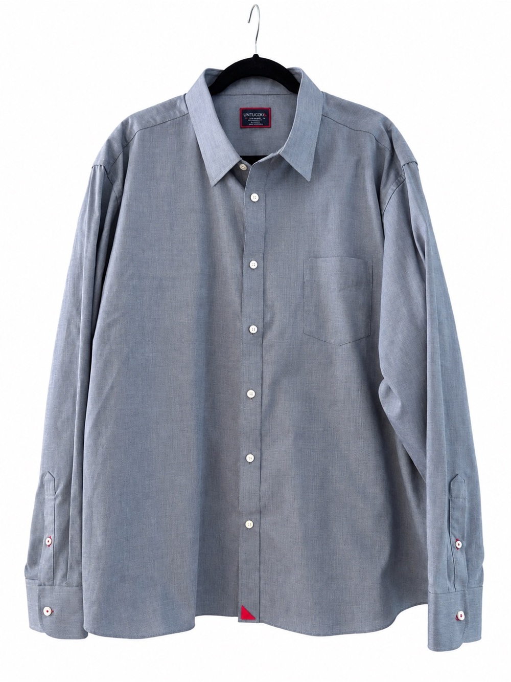 UNTUCKit Pio Cesare Wrinkle Free Shirt Men’s 3XL Relaxed Fit Navy
